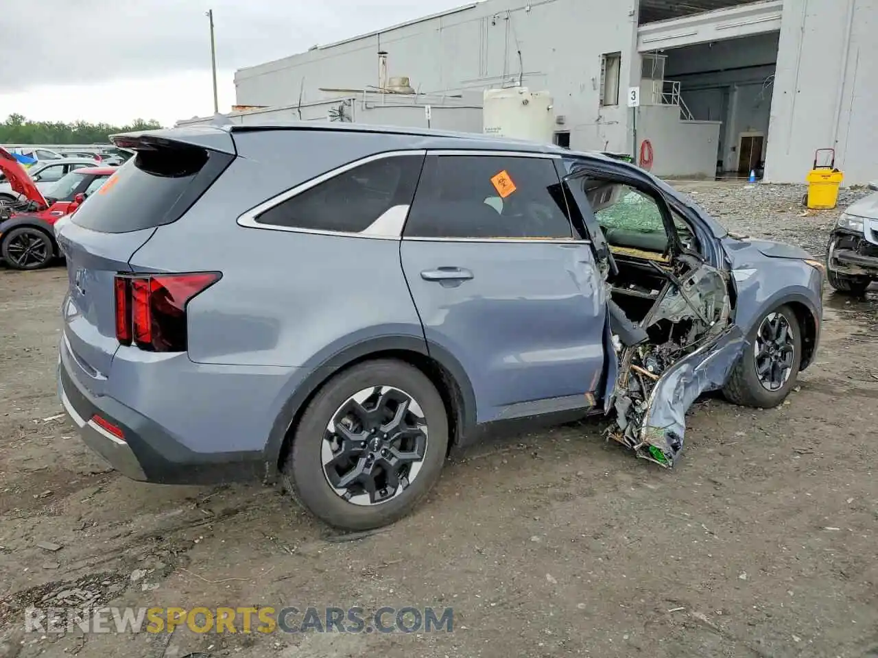 3 fotografías del automóvil dañado 5XYRL4JC9RG285156 KIA SORENTO 2024