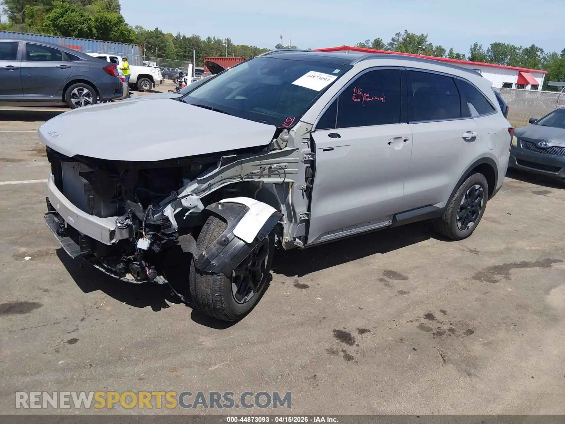 2 fotografías del automóvil dañado 5XYRLDJC1RG300359 KIA SORENTO 2024