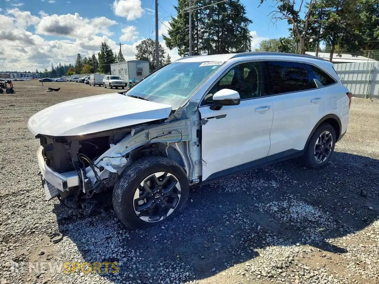 1 Photograph of a damaged car 5XYRLDJC7RG293322 KIA SORENTO 2024