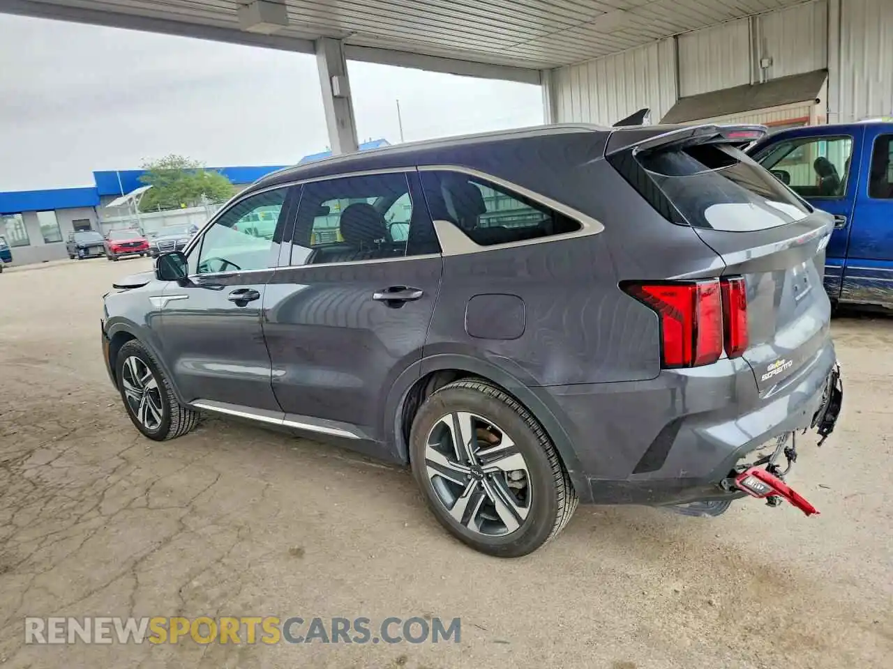 2 fotografías del automóvil dañado KNDRHDLG4R5248154 KIA SORENTO 2024