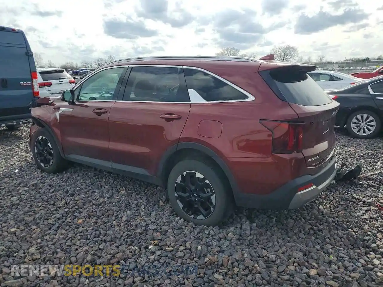 2 fotografías del automóvil dañado 5XYRLDJC5SG316019 KIA SORENTO 2025