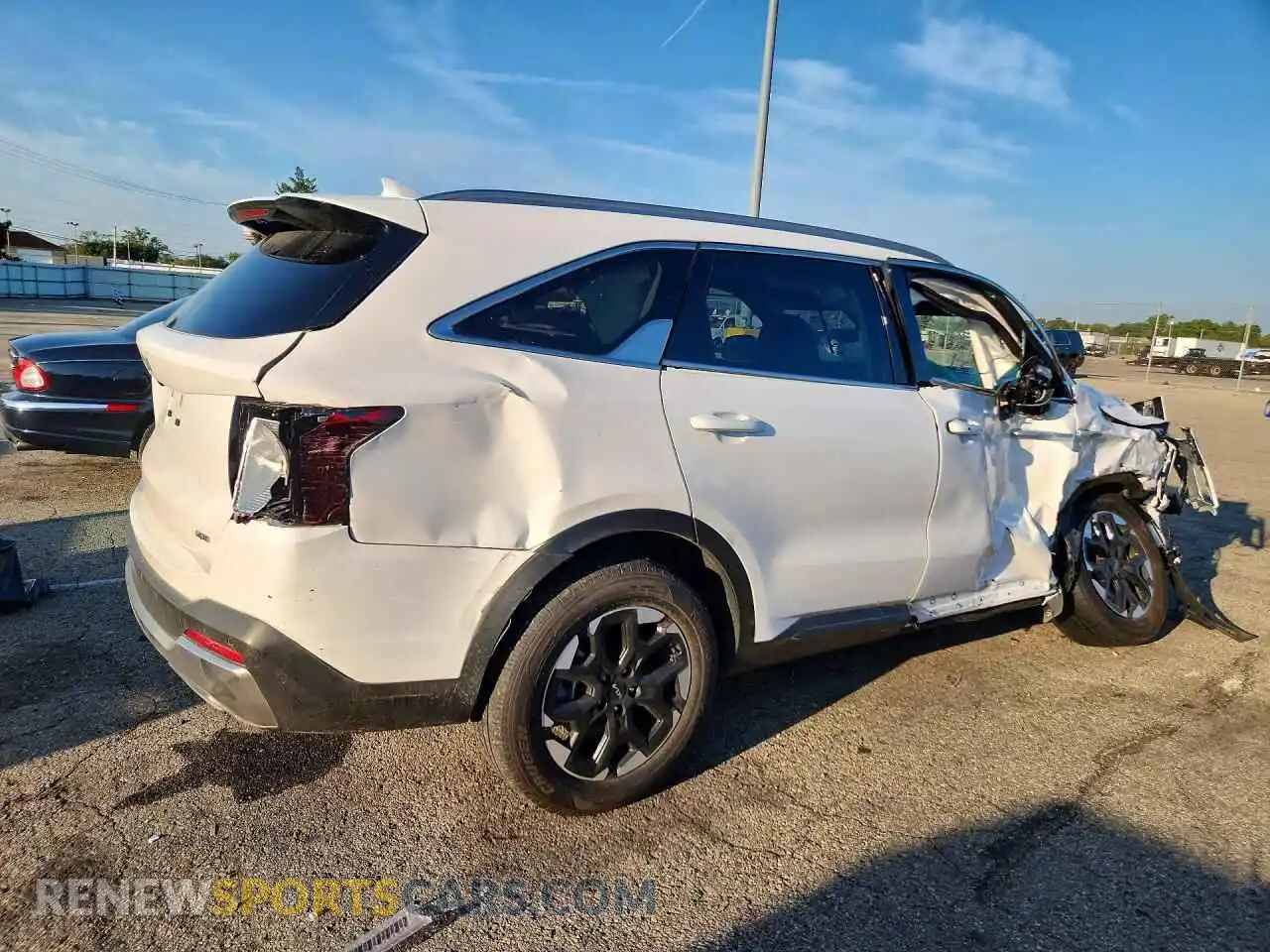 3 fotografías del automóvil dañado 5XYRLDJC7SG372592 KIA SORENTO 2025