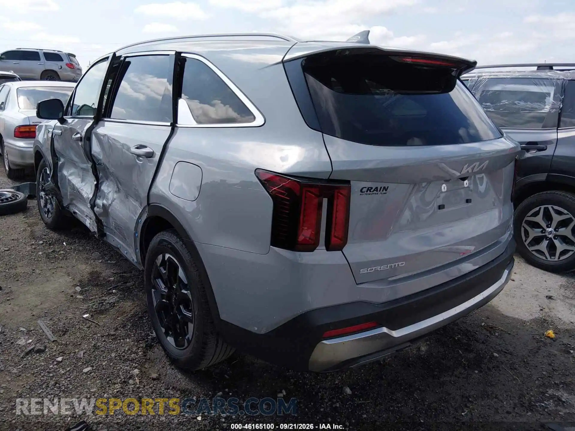 3 fotografías del automóvil dañado 5XYRL4JC7TG447647 KIA SORENTO 2026