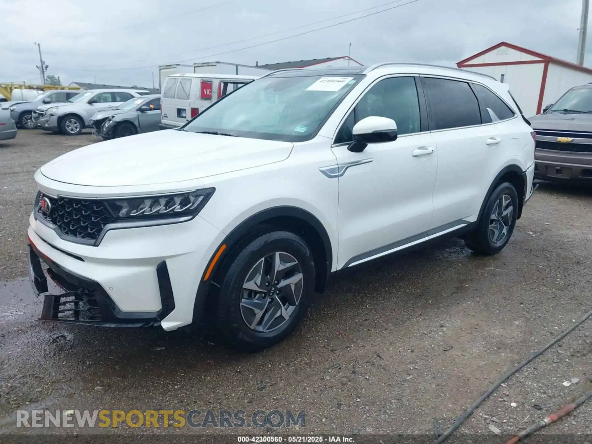 2 fotografías del automóvil dañado KNDRH4LG8M5035166 KIA SORENTO HYBRID 2021