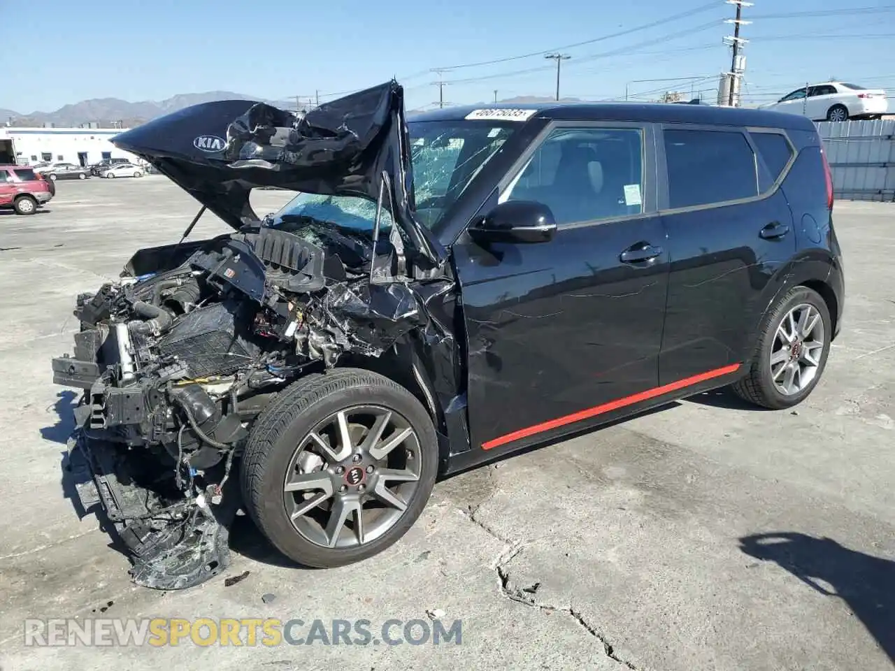 1 Photograph of a damaged car KNDJ53AF0M7749405 KIA SOUL 2021