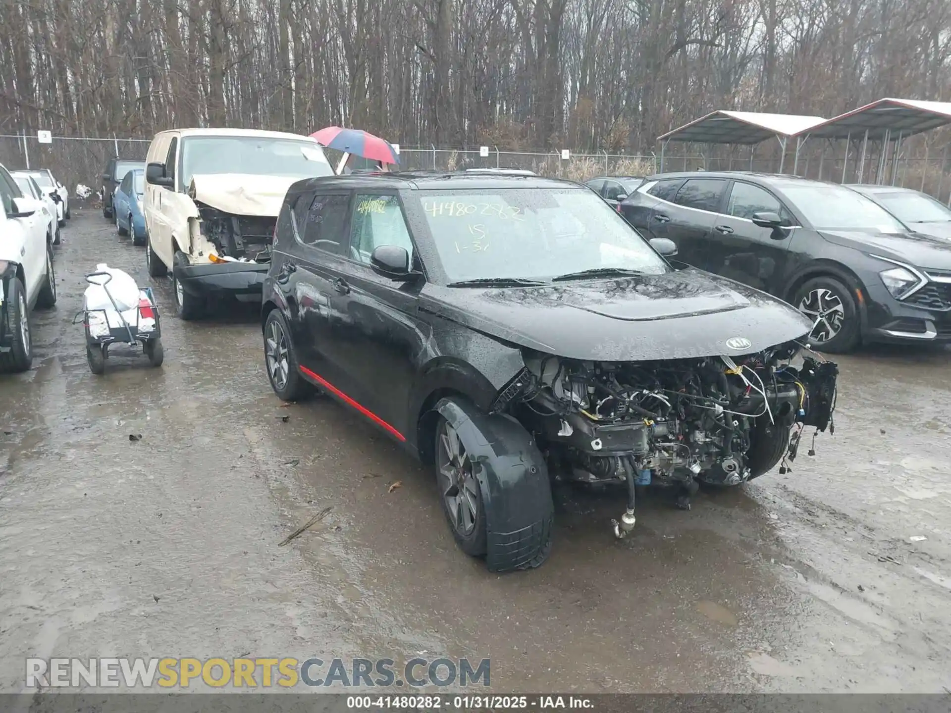1 Photograph of a damaged car KNDJ53AF9M7746079 KIA SOUL 2021