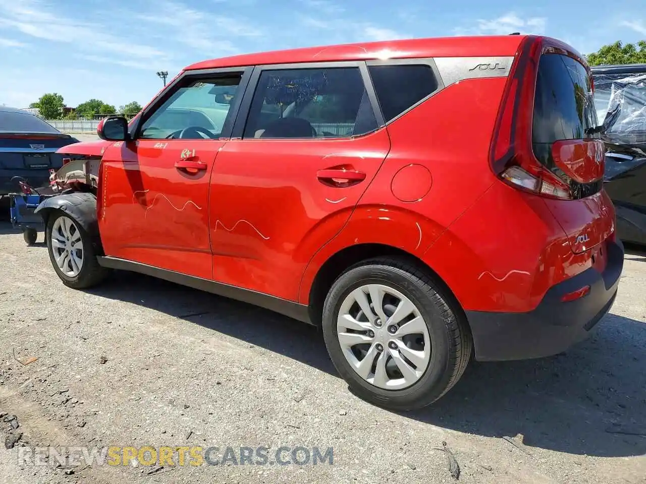 2 Photograph of a damaged car KNDJ23AUXN7171063 KIA SOUL 2022
