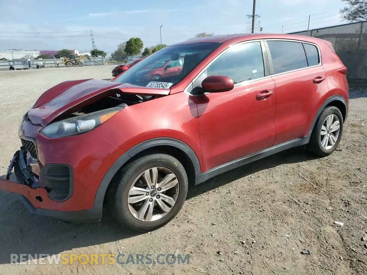 1 Photograph of a damaged car KNDPM3AC1K7547544 KIA SPORTAGE 2019