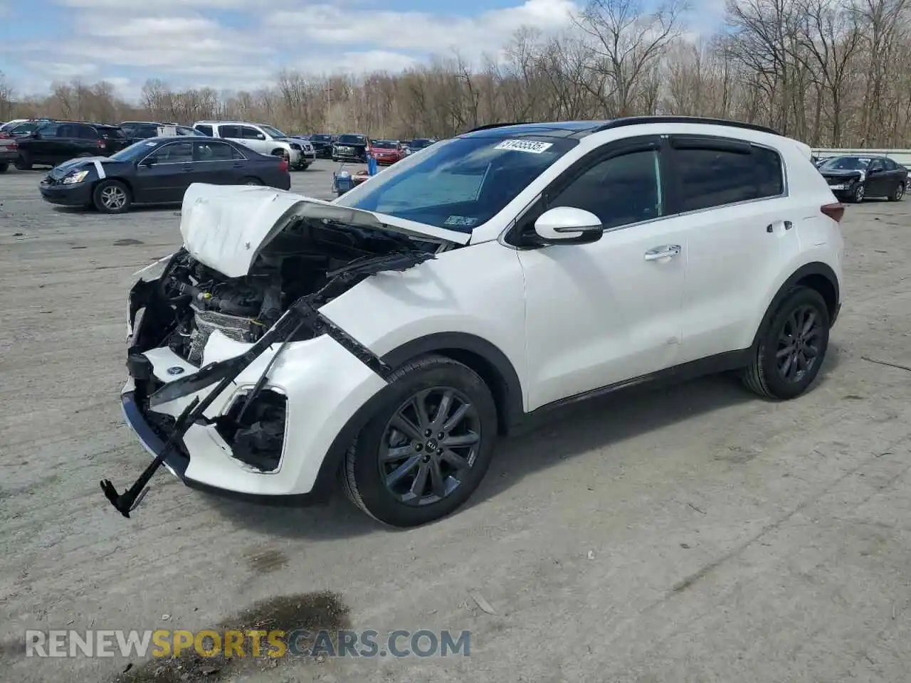 1 Photograph of a damaged car KNDP63AC2L7743407 KIA SPORTAGE 2020