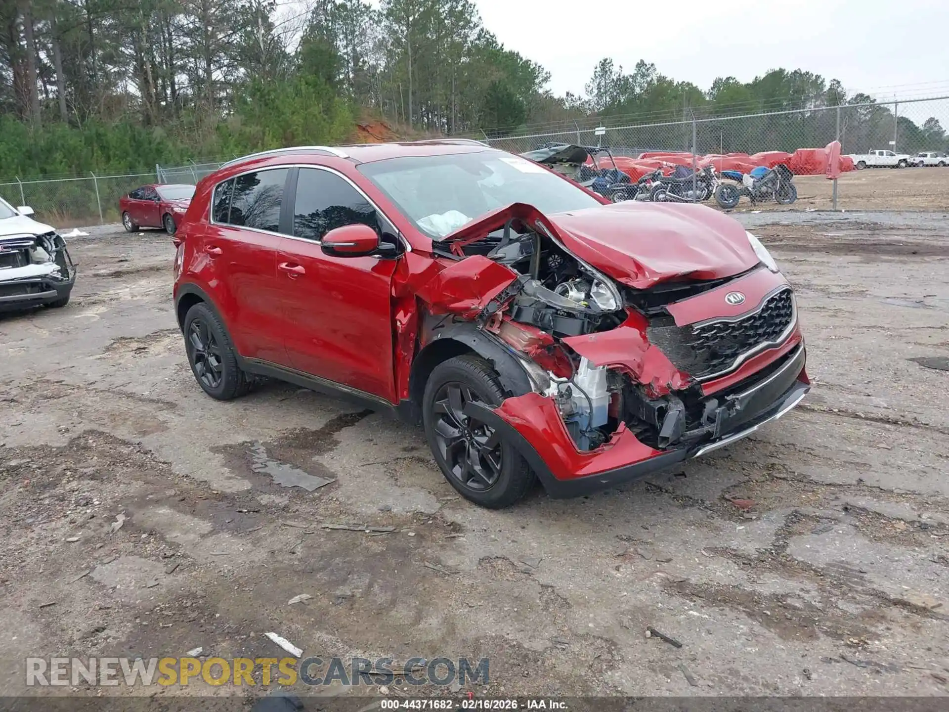 1 Photograph of a damaged car KNDP63AC1M7842821 KIA SPORTAGE 2021