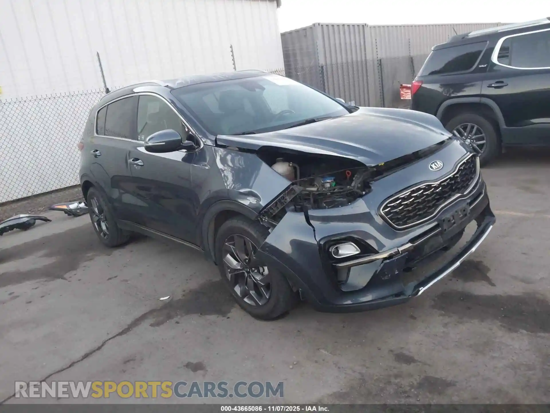 1 Photograph of a damaged car KNDP63AC2M7870109 KIA SPORTAGE 2021