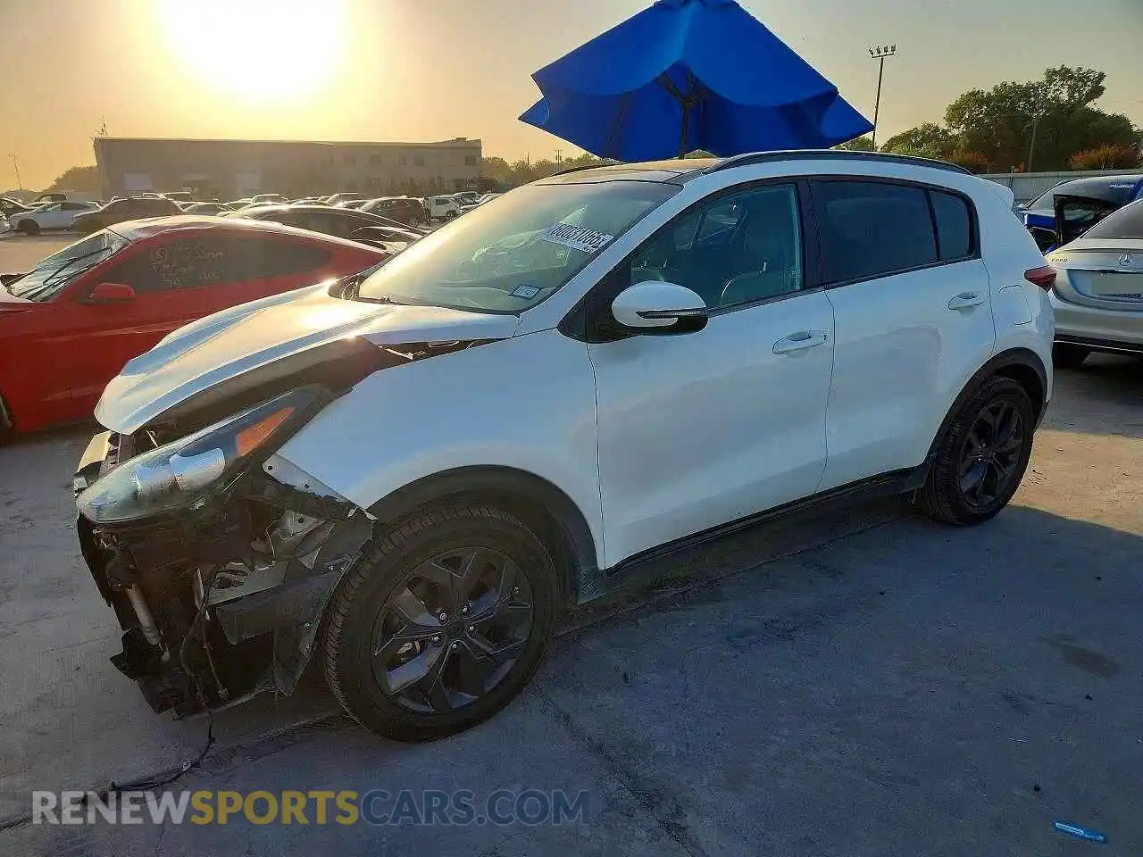 1 Photograph of a damaged car KNDP63AC7M7871739 KIA SPORTAGE 2021