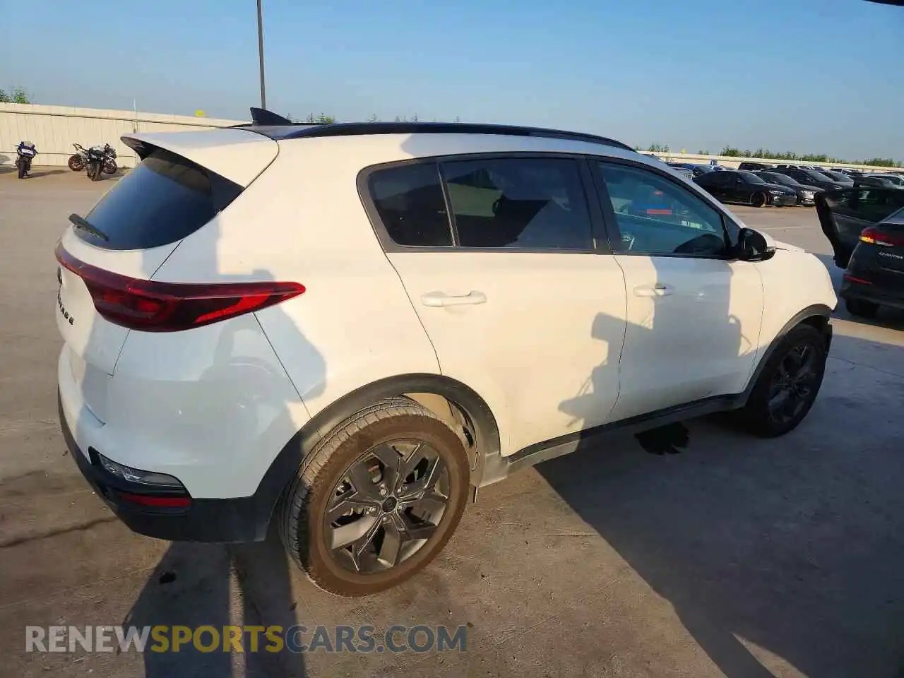 3 Photograph of a damaged car KNDP63AC7M7871739 KIA SPORTAGE 2021