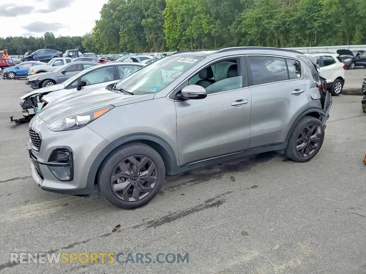 1 Photograph of a damaged car KNDP63AC8M7885200 KIA SPORTAGE 2021
