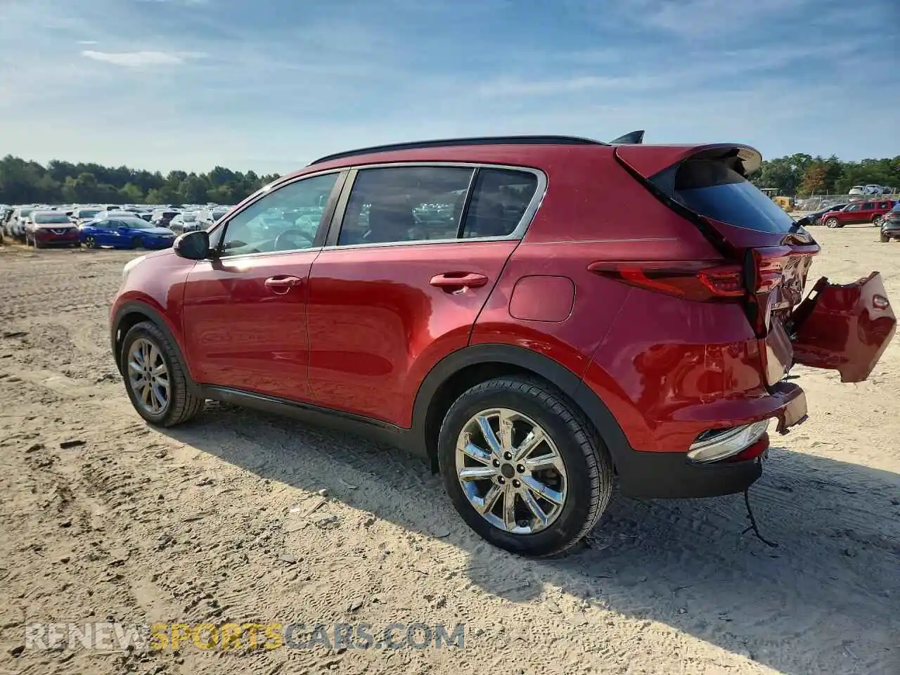 2 fotografías del automóvil dañado KNDP6CAC5M7867897 KIA SPORTAGE 2021