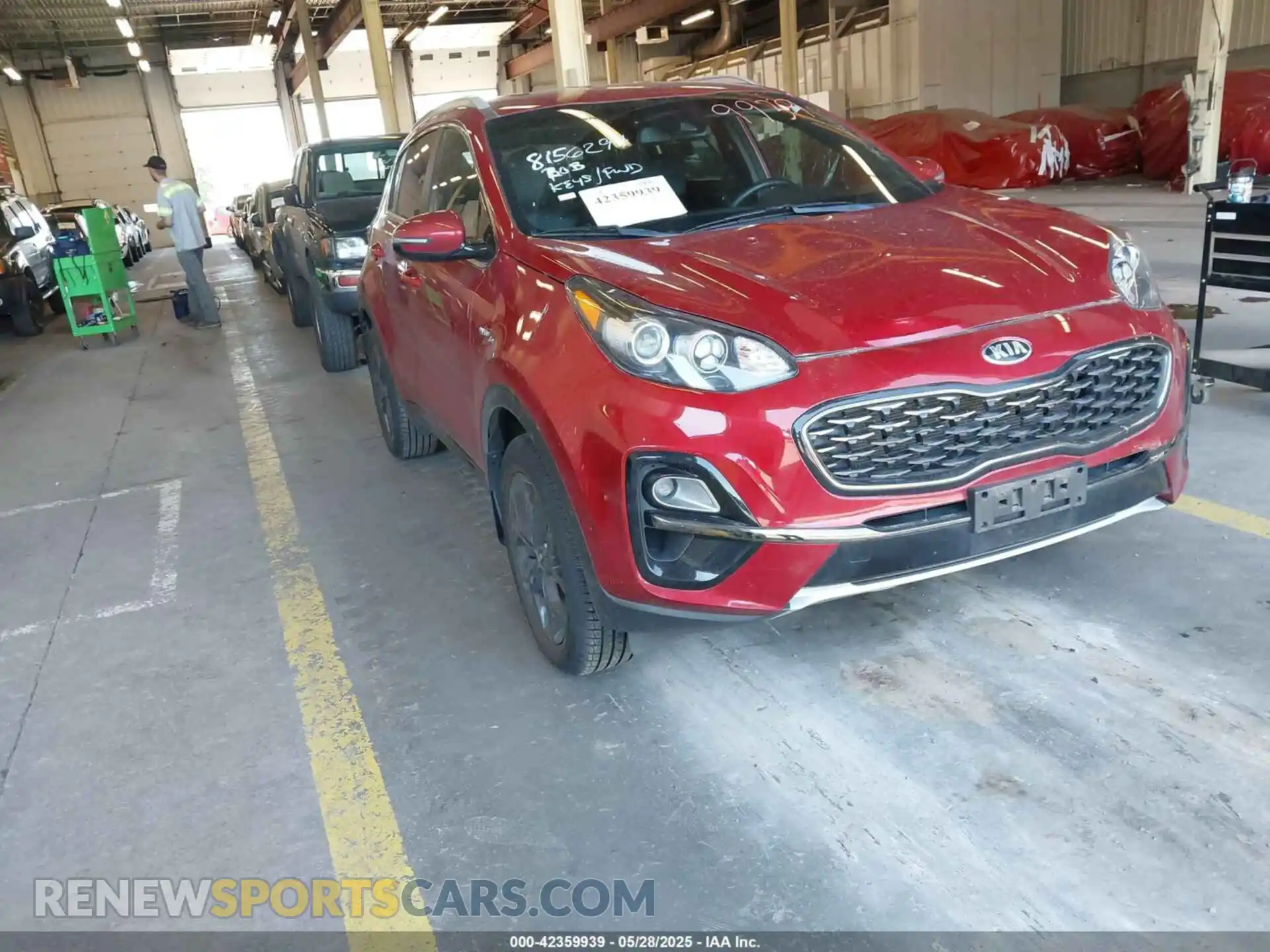1 Photograph of a damaged car KNDP6CAC5M7925636 KIA SPORTAGE 2021