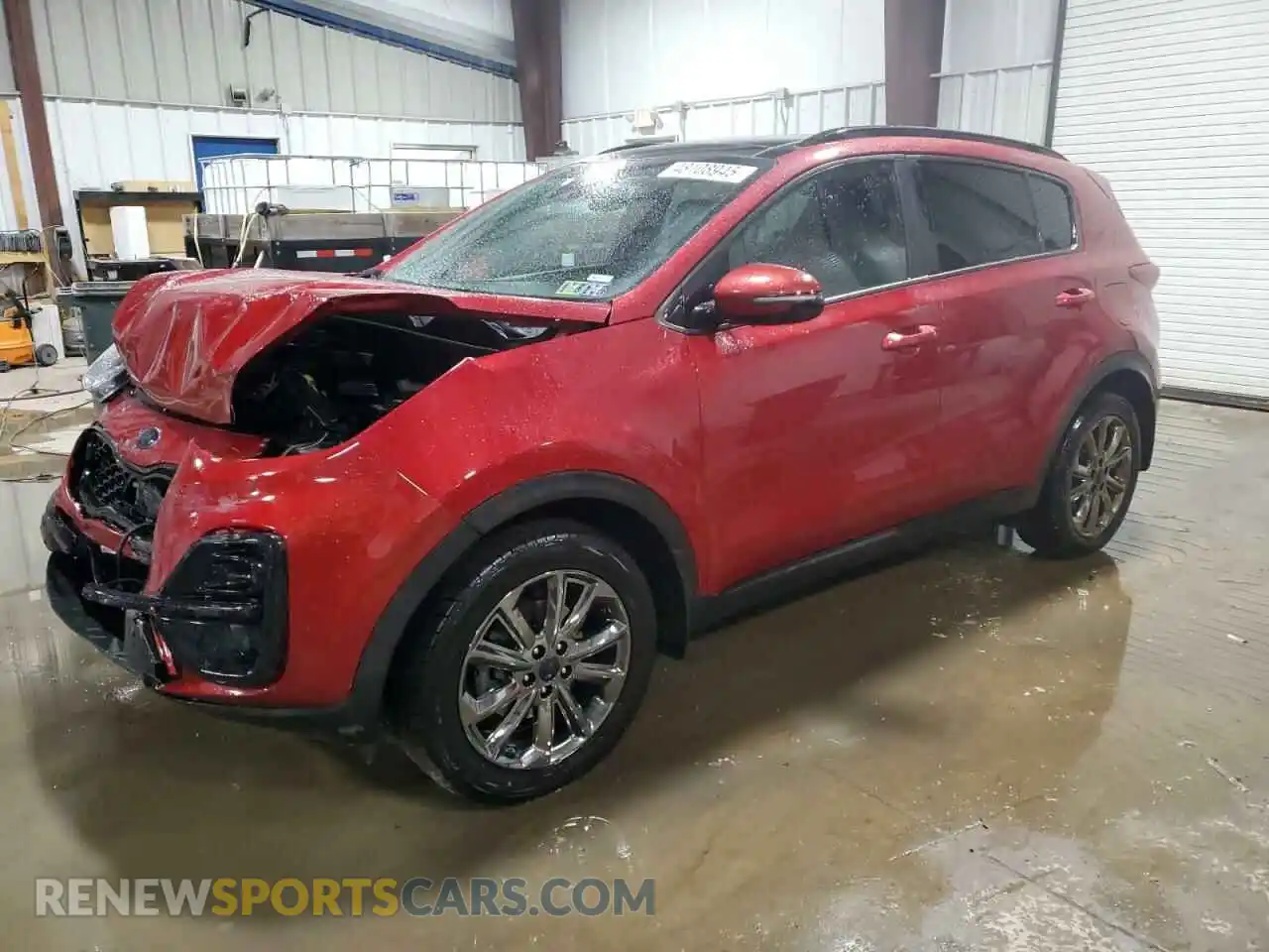 1 Photograph of a damaged car KNDP6CAC7M7885611 KIA SPORTAGE 2021