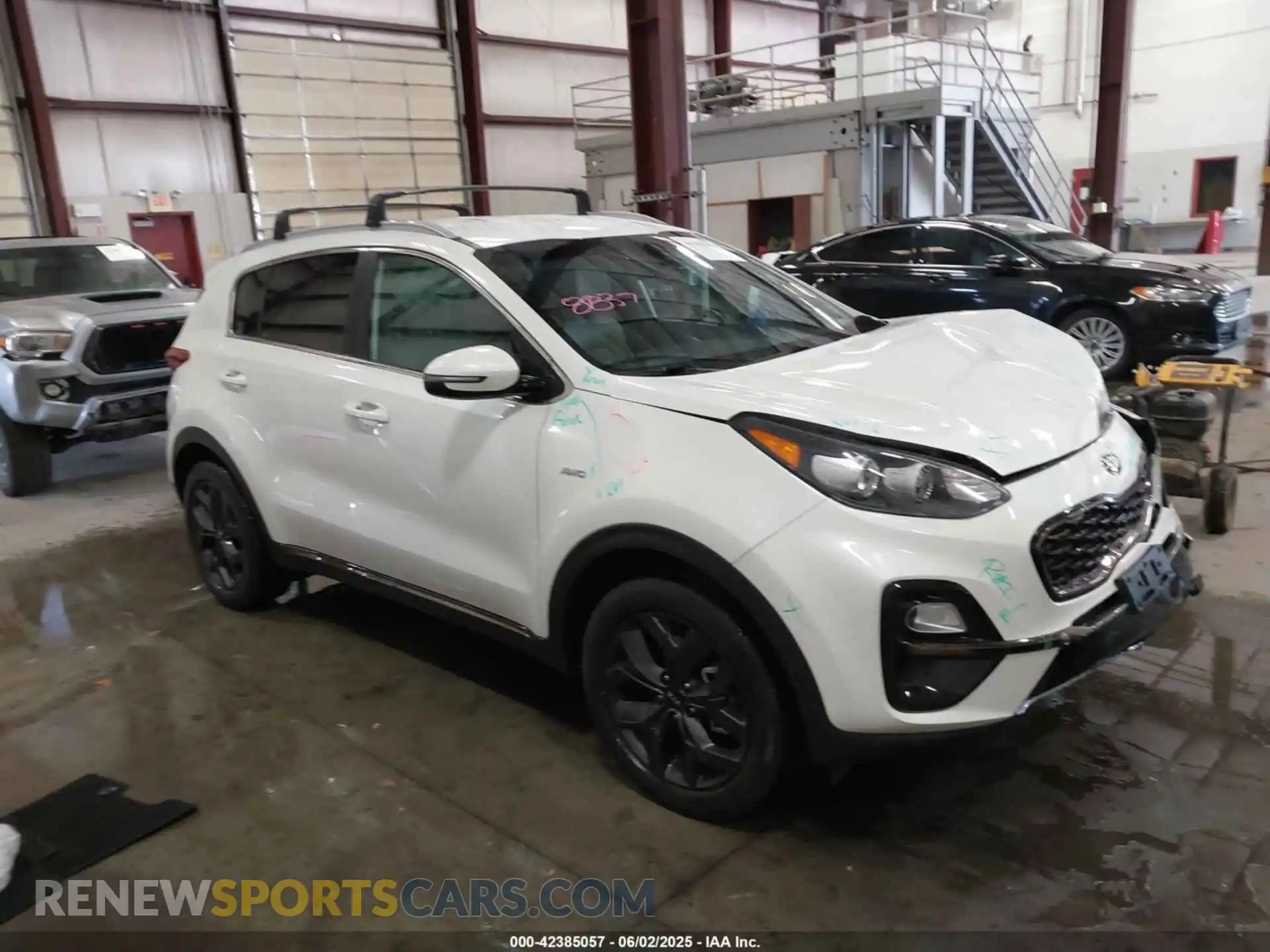 1 Photograph of a damaged car KNDP6CACXM7844163 KIA SPORTAGE 2021