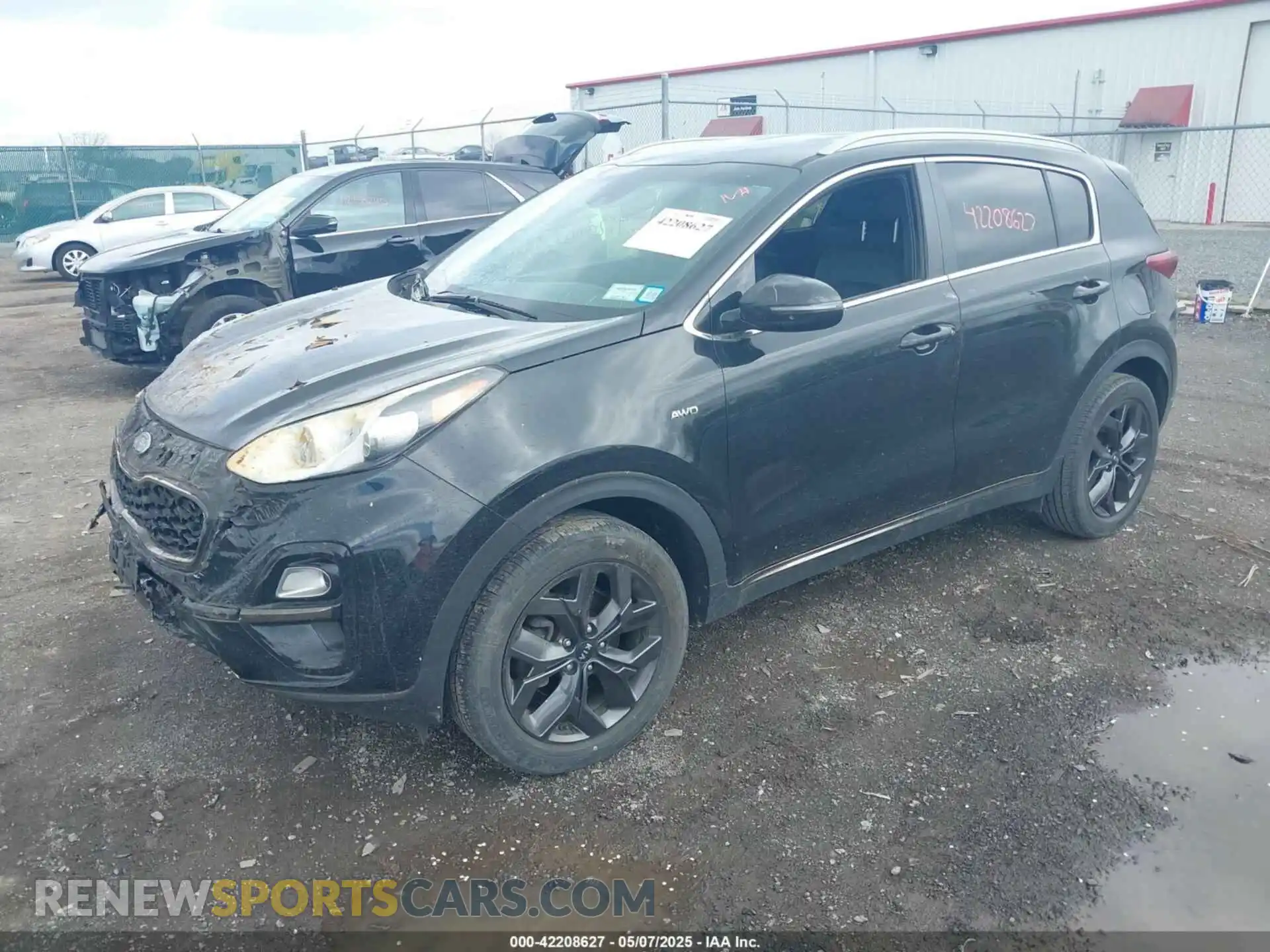 2 Фотография поврежденного автомобиля KNDP6CACXM7848732 KIA SPORTAGE 2021