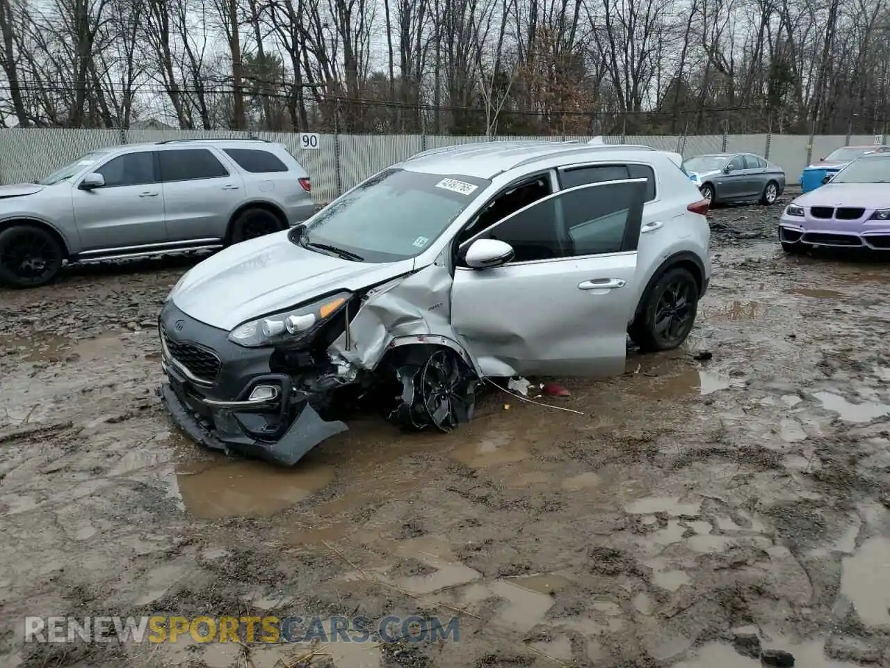1 Photograph of a damaged car KNDP6CACXM7851582 KIA SPORTAGE 2021