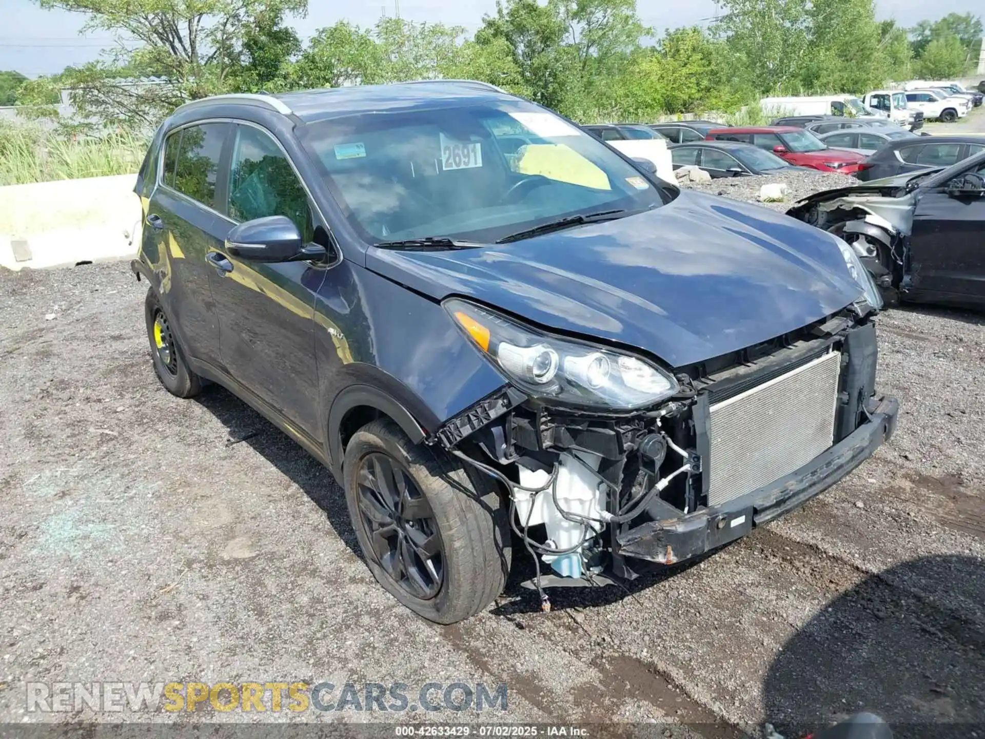 1 Photograph of a damaged car KNDP6CACXM7906127 KIA SPORTAGE 2021