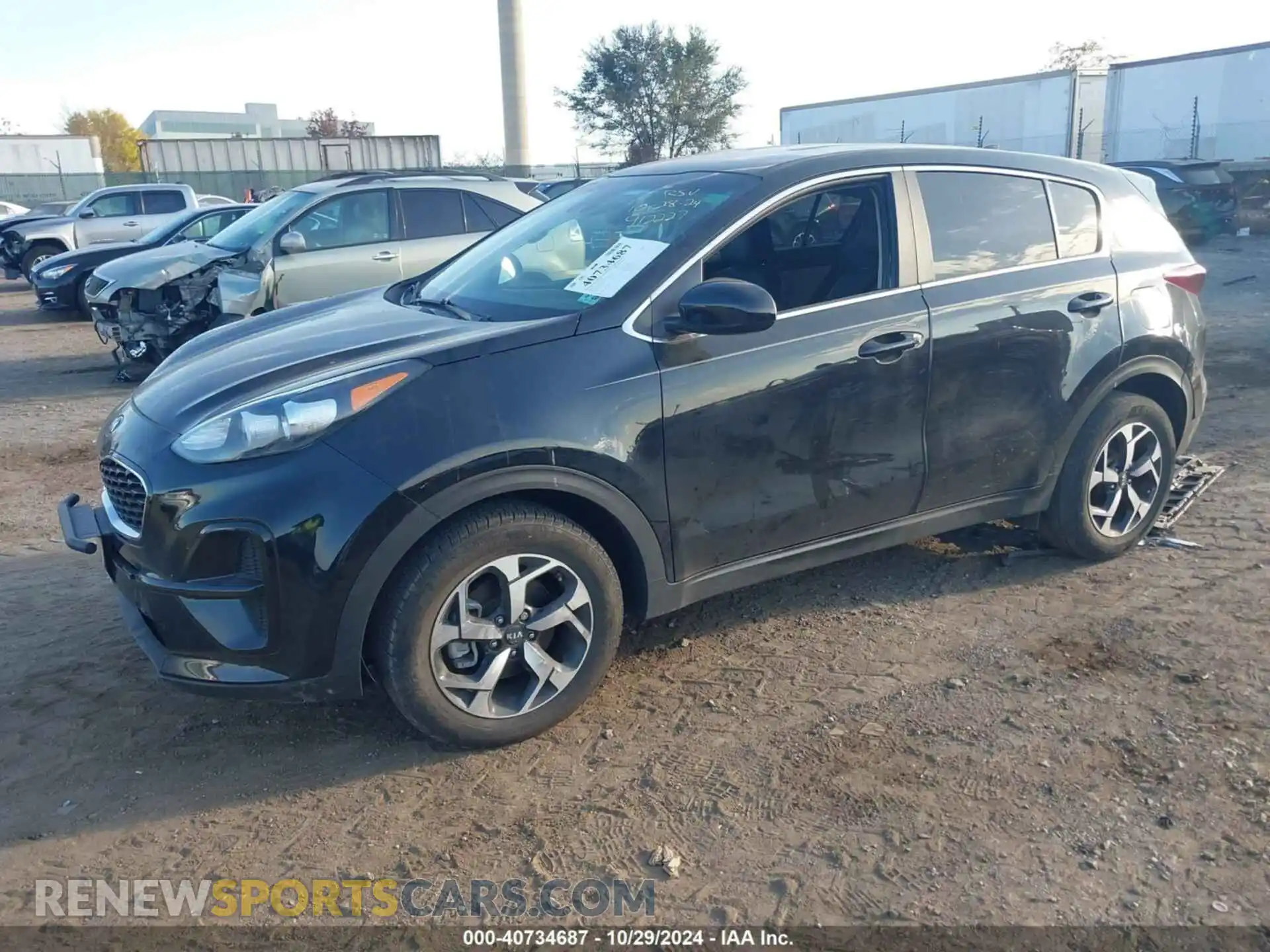 2 fotografías del automóvil dañado KNDPM3AC3M7912227 KIA SPORTAGE 2021