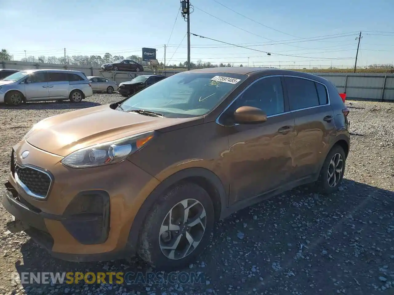 1 Photograph of a damaged car KNDPM3AC3M7921848 KIA SPORTAGE 2021