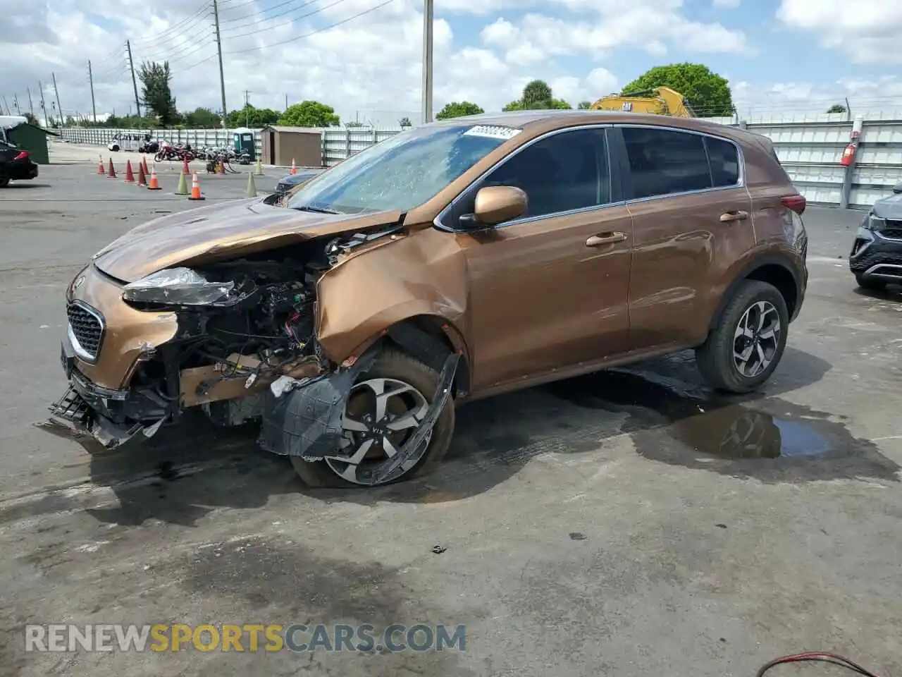 1 Photograph of a damaged car KNDPM3AC4M7924581 KIA SPORTAGE 2021