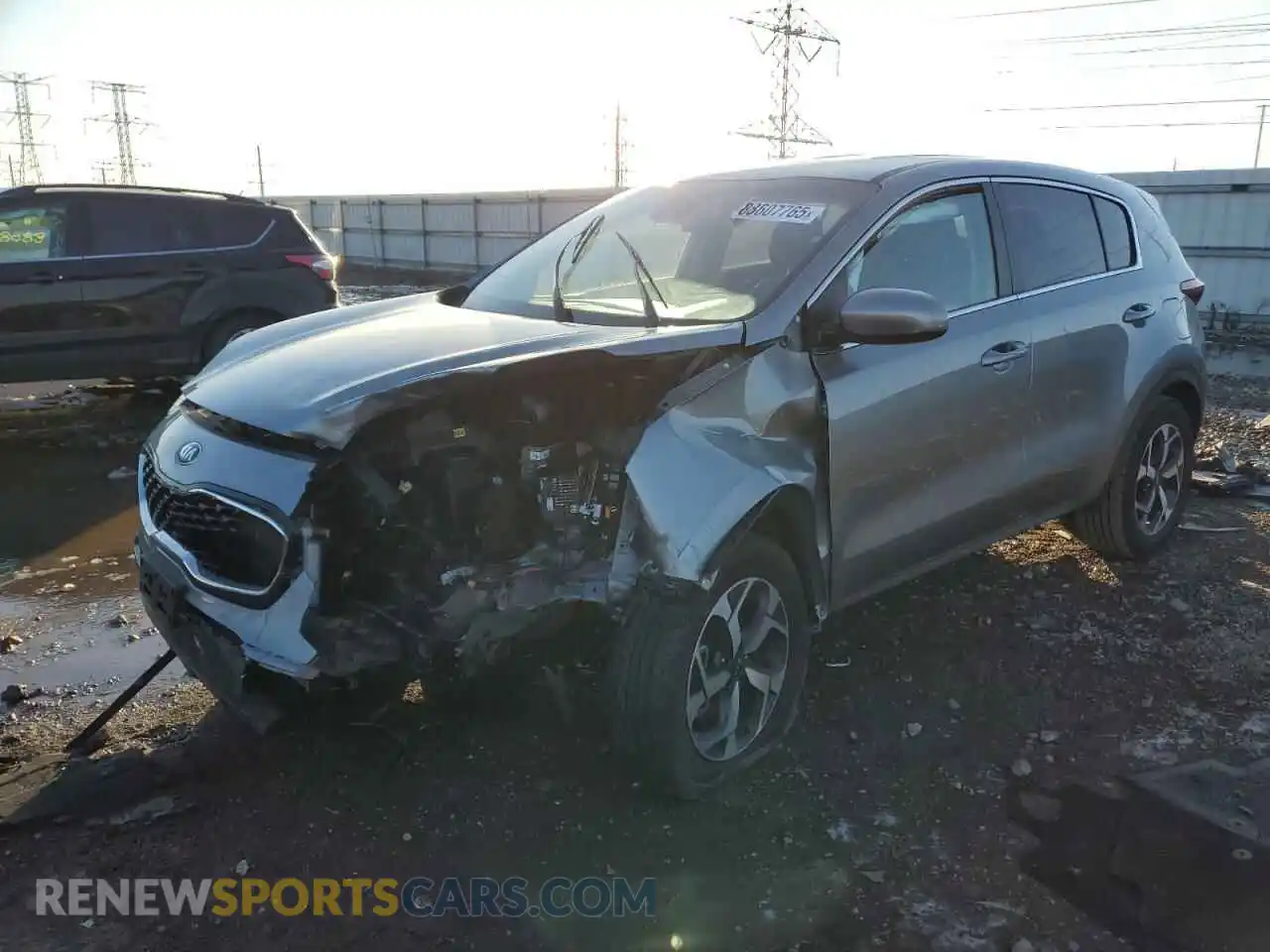 1 Photograph of a damaged car KNDPM3AC6M7851231 KIA SPORTAGE 2021
