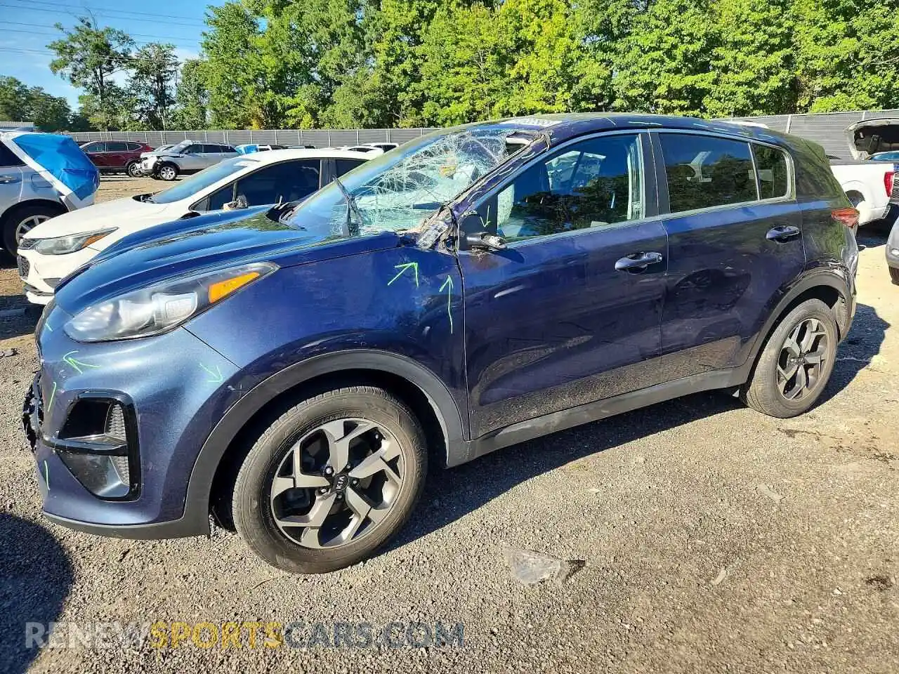 1 fotografías del automóvil dañado KNDPM3AC6M7932584 KIA SPORTAGE 2021