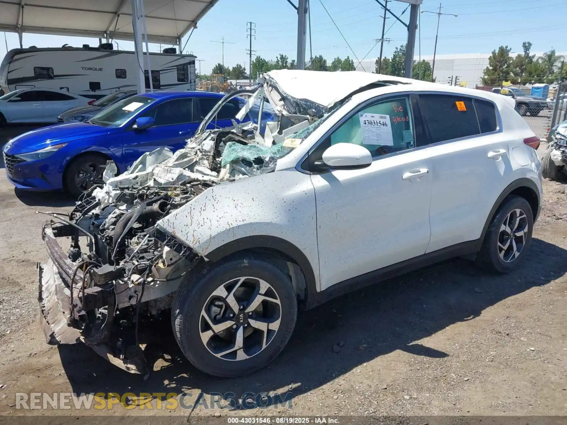 2 Photograph of a damaged car KNDPM3ACXM7876469 KIA SPORTAGE 2021