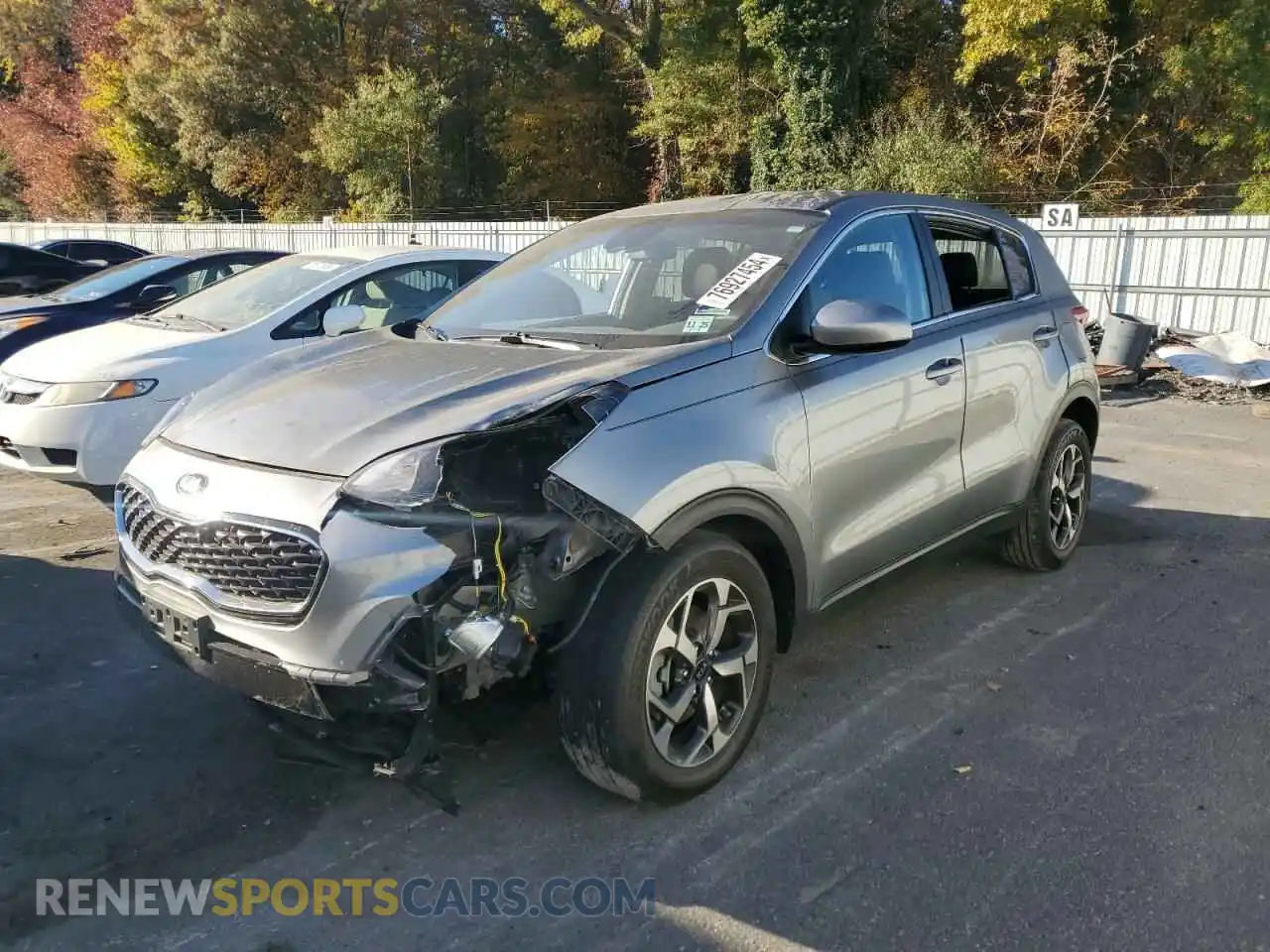1 Photograph of a damaged car KNDPM3ACXM7888220 KIA SPORTAGE 2021