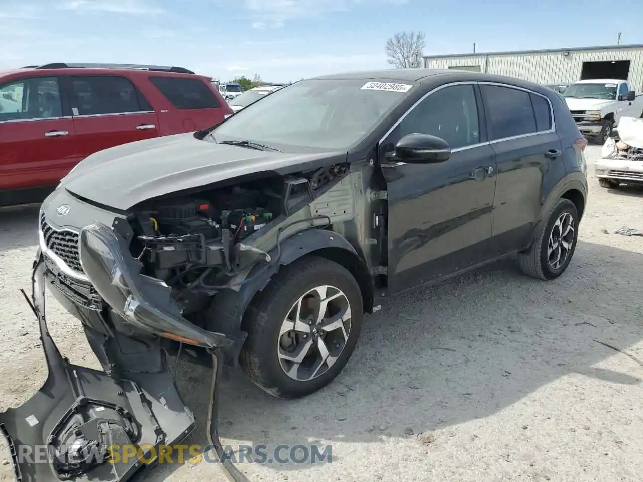 1 Photograph of a damaged car KNDPMCAC0M7843433 KIA SPORTAGE 2021