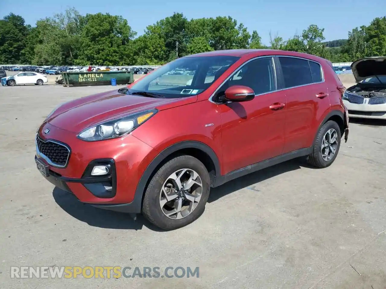 1 Photograph of a damaged car KNDPMCAC1M7873606 KIA SPORTAGE 2021