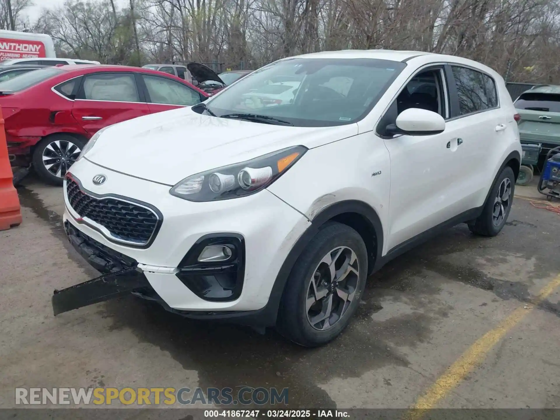 2 fotografías del automóvil dañado KNDPMCAC1M7932928 KIA SPORTAGE 2021