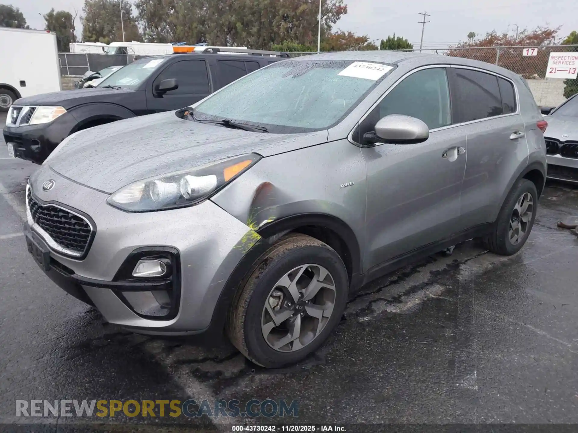 2 fotografías del automóvil dañado KNDPMCAC4M7943924 KIA SPORTAGE 2021