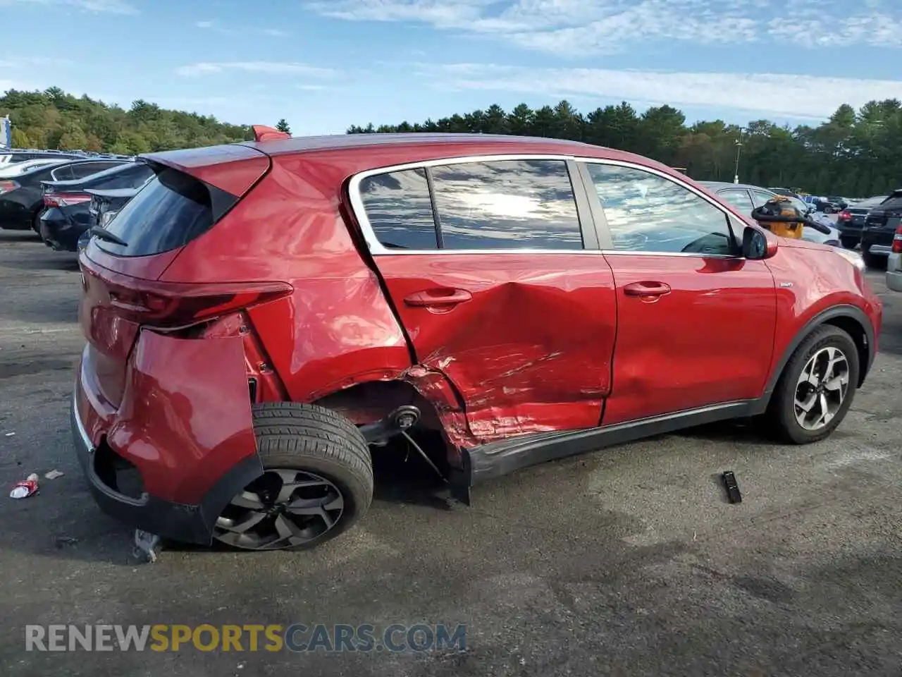 3 fotografías del automóvil dañado KNDPMCAC6M7889235 KIA SPORTAGE 2021