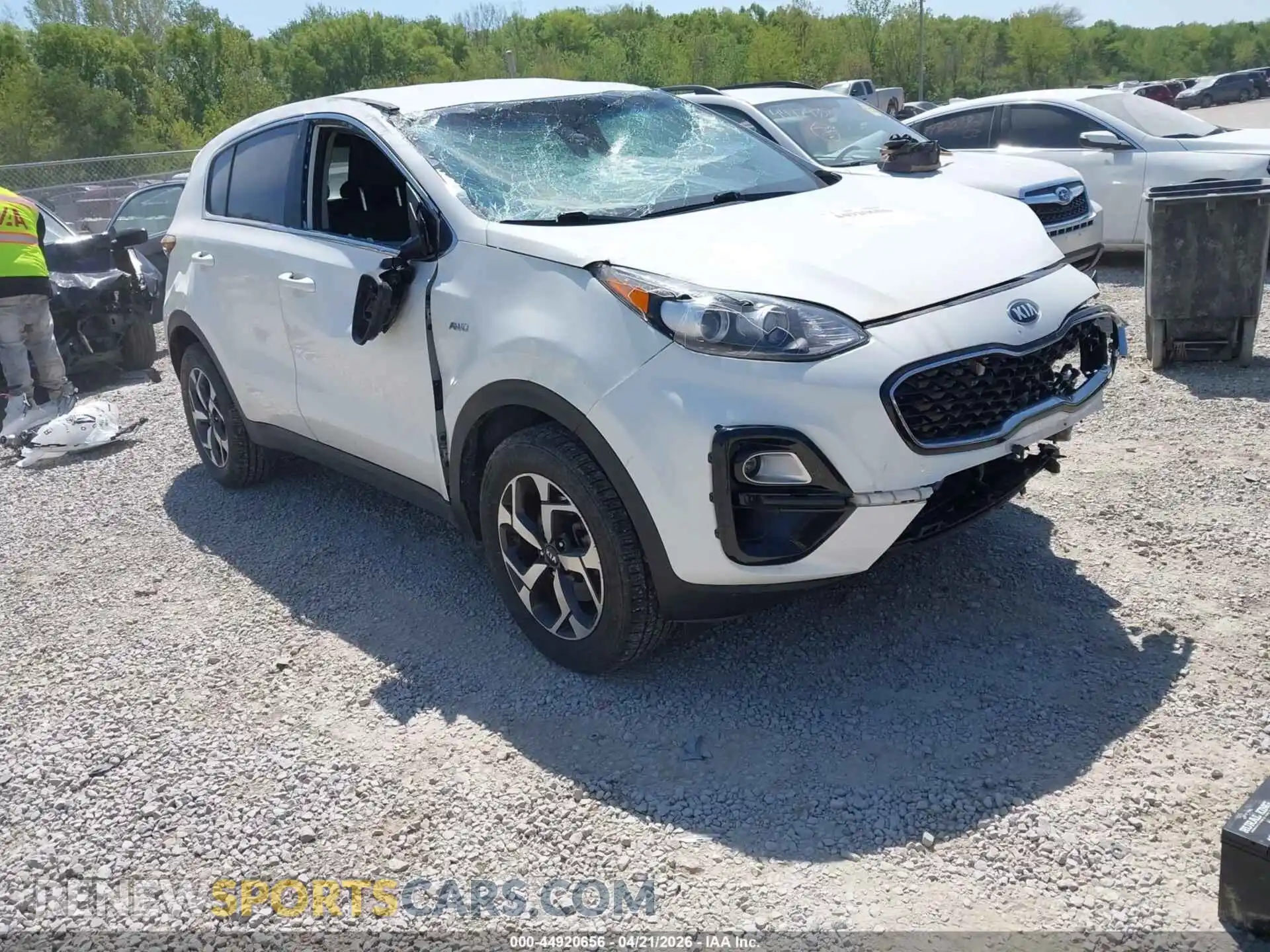 1 Photograph of a damaged car KNDPMCAC7M7864358 KIA SPORTAGE 2021