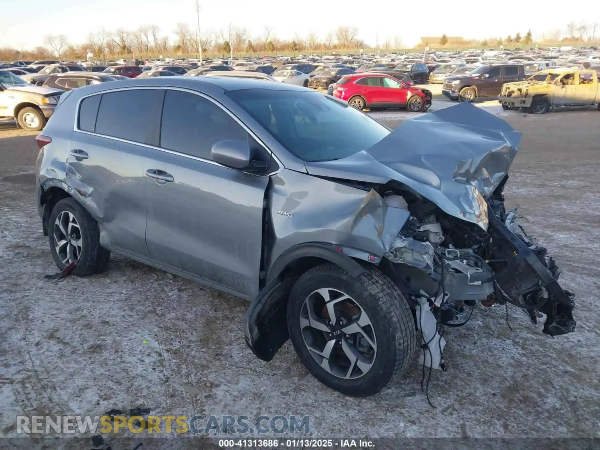 1 Photograph of a damaged car KNDPMCAC7M7942234 KIA SPORTAGE 2021
