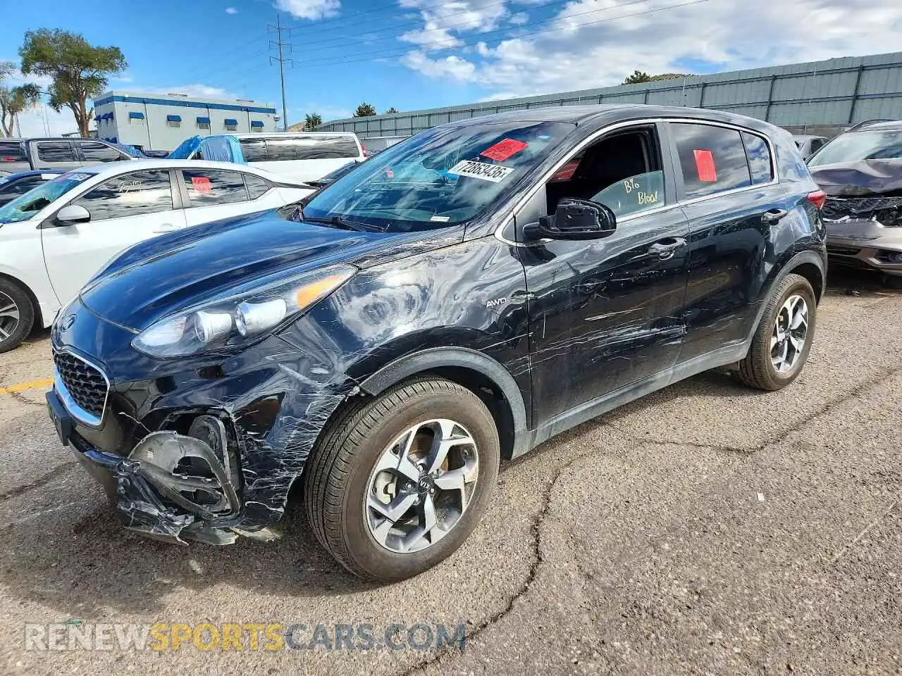1 Photograph of a damaged car KNDPMCAC8M7915401 KIA SPORTAGE 2021