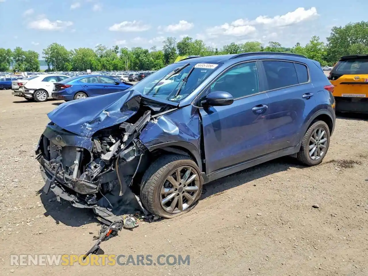 1 fotografías del automóvil dañado KNDP6CAC6N7008173 KIA SPORTAGE 2022