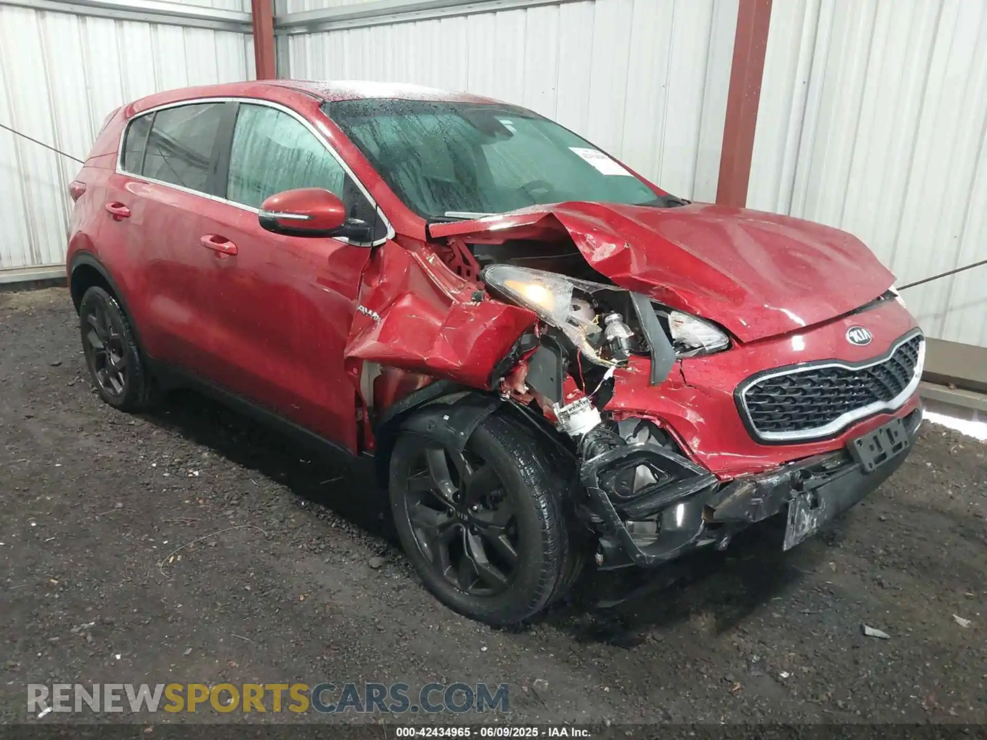 1 Photograph of a damaged car KNDPMCAC7N7020497 KIA SPORTAGE 2022