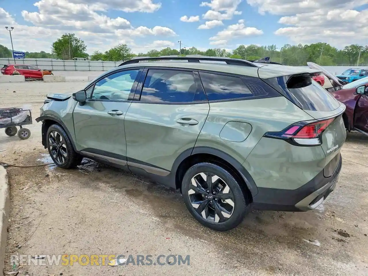 2 fotografías del automóvil dañado 5XYK6CAF2PG073872 KIA SPORTAGE 2023