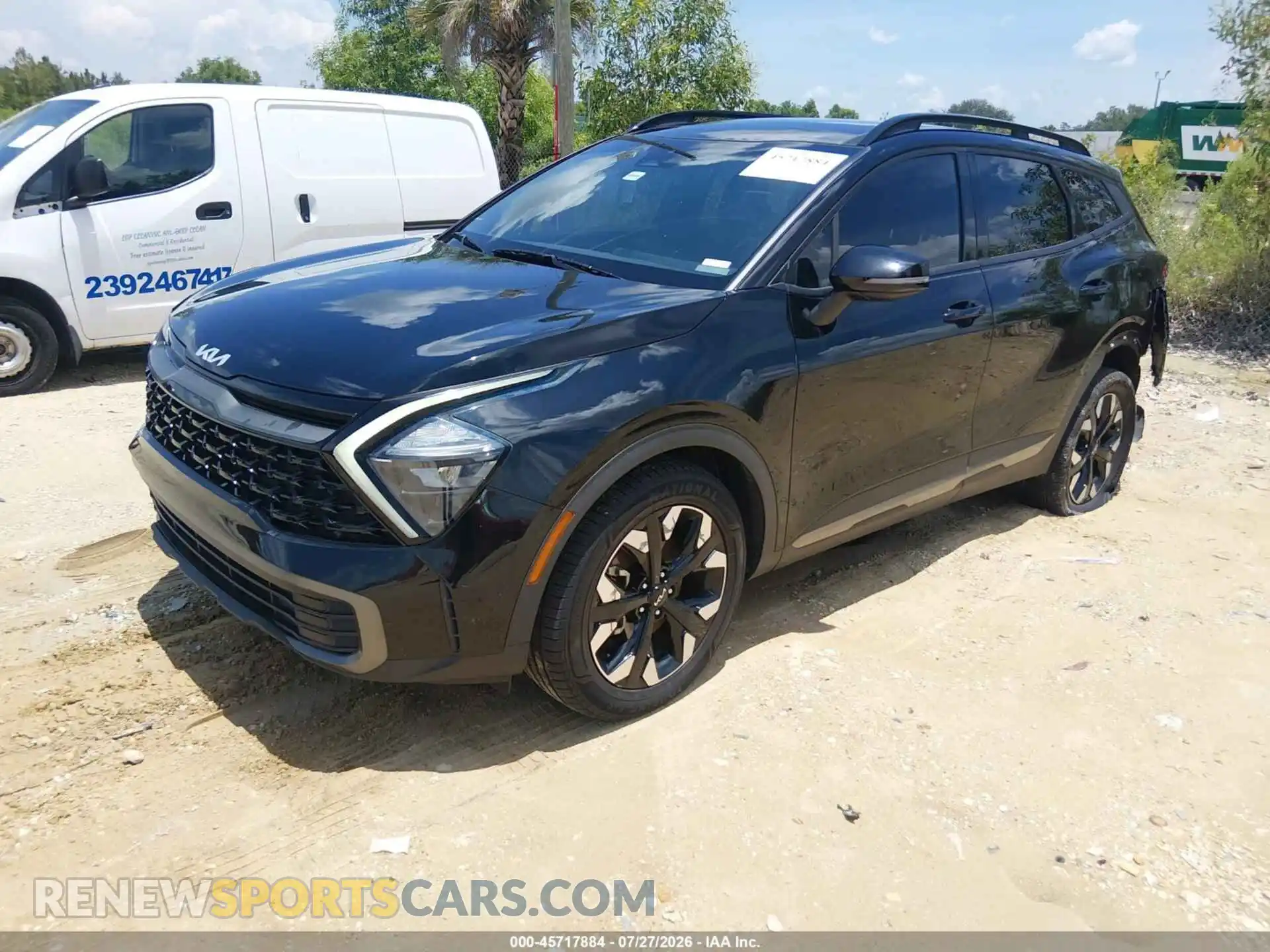 2 fotografías del automóvil dañado 5XYK6CAFXPG042661 KIA SPORTAGE 2023