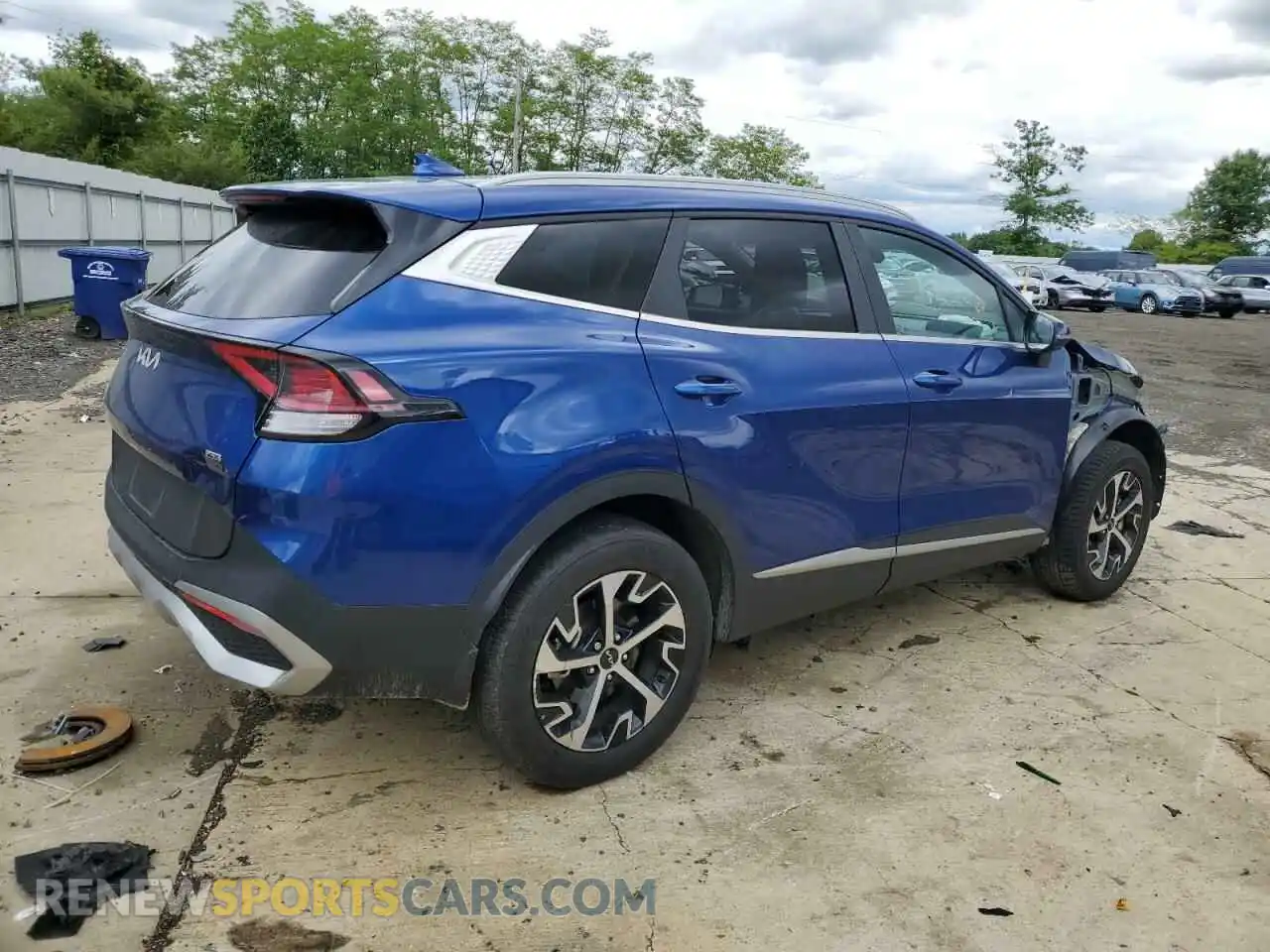 3 fotografías del automóvil dañado 5XYK3CDF2RG158668 KIA SPORTAGE 2024
