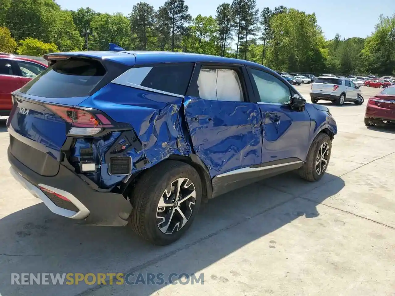 3 fotografías del automóvil dañado 5XYK33DF0SG305575 KIA SPORTAGE 2025