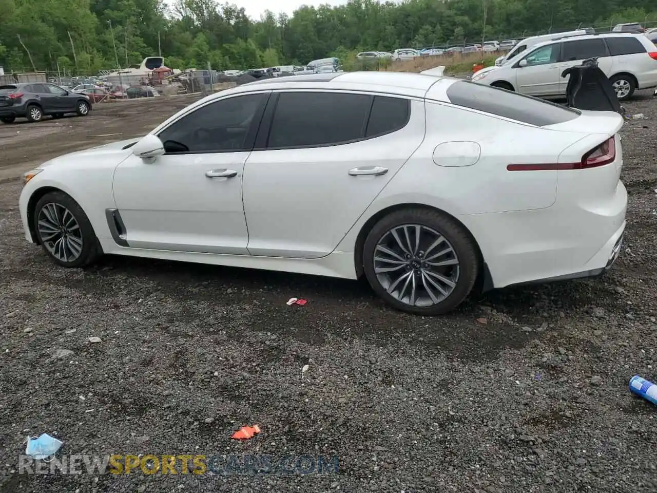 2 Фотография поврежденного автомобиля KNAE15LA2K6050030 KIA STINGER 2019