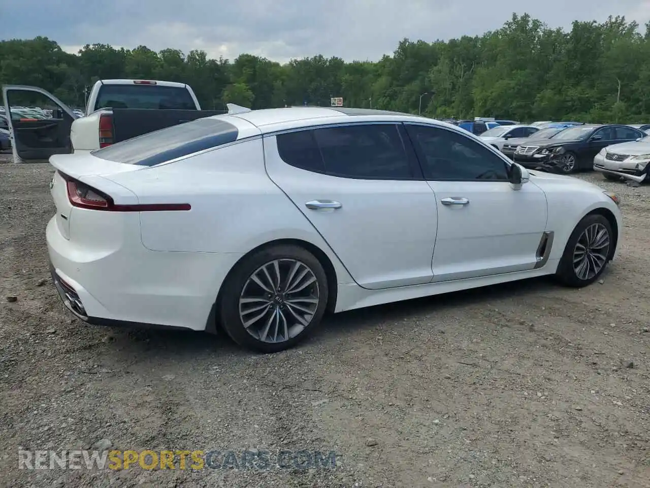 3 Фотография поврежденного автомобиля KNAE15LA2K6050030 KIA STINGER 2019