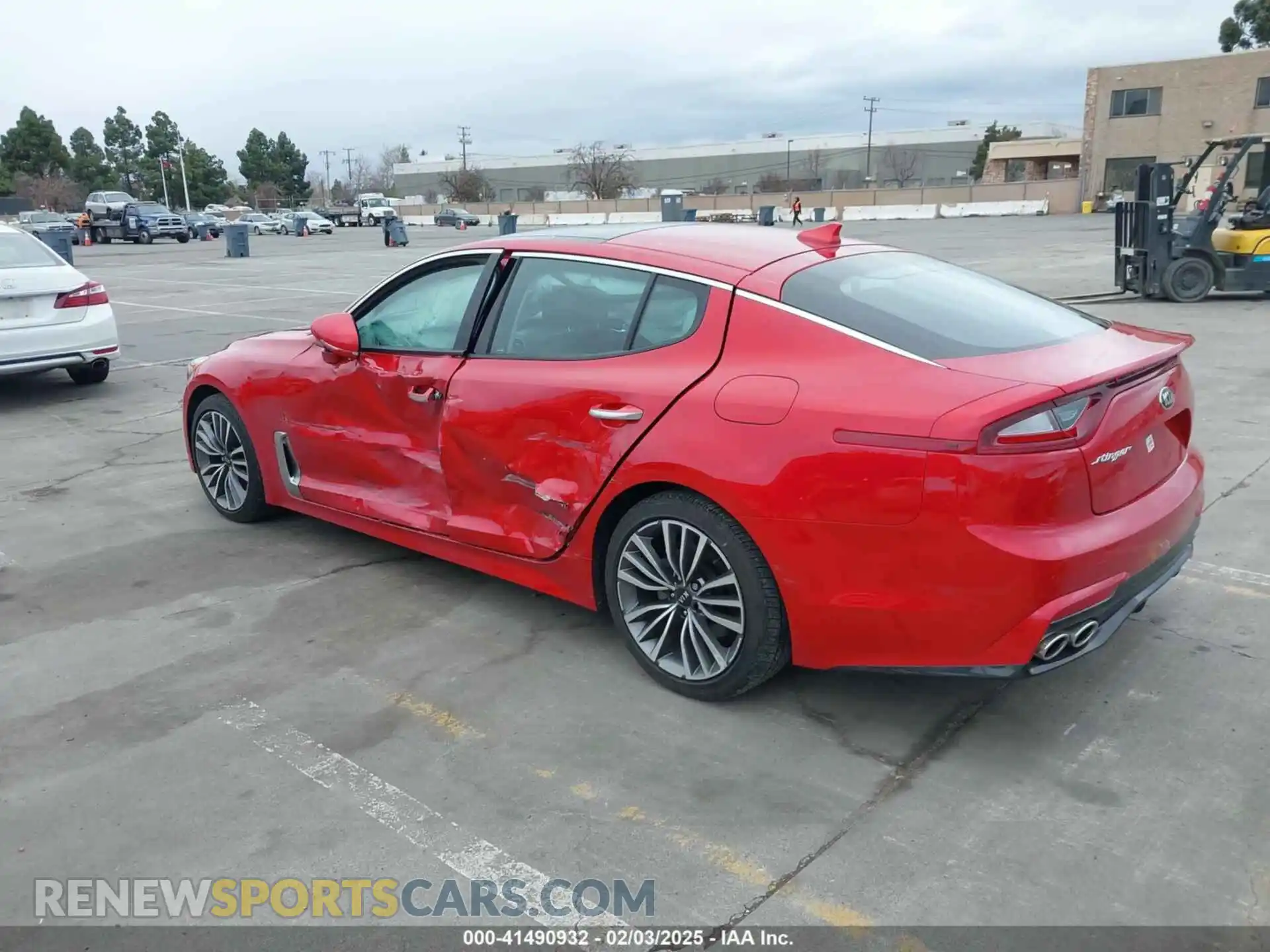 3 Photograph of a damaged car KNAE15LA7K6063792 KIA STINGER 2019
