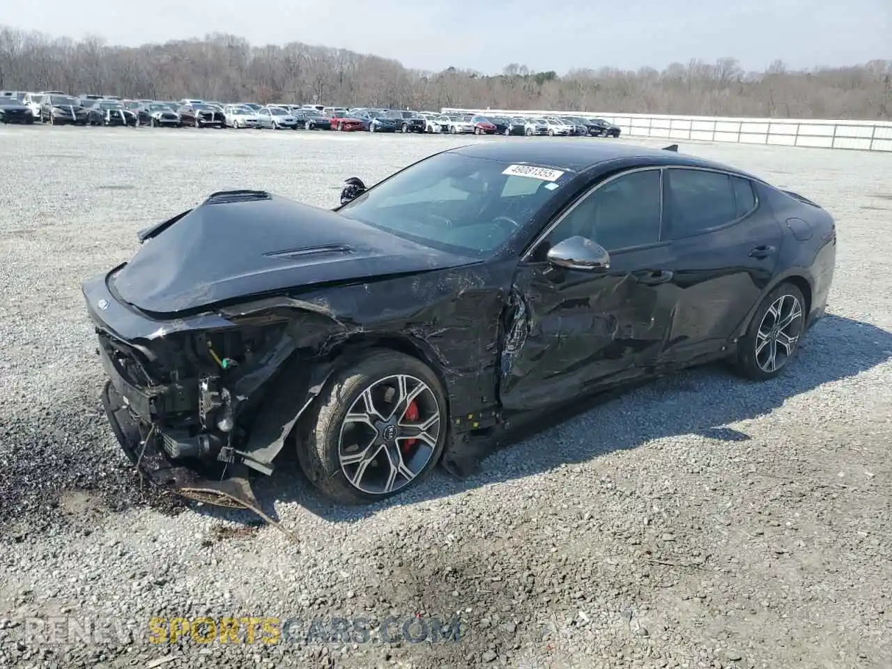 1 Photograph of a damaged car KNAE35LC3K6047357 KIA STINGER 2019